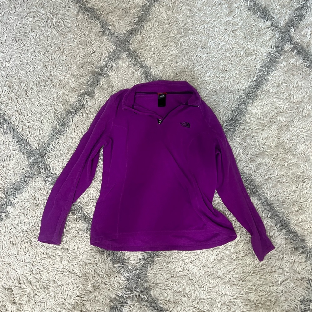COPY - The North Face purple 1/4 zip fleece